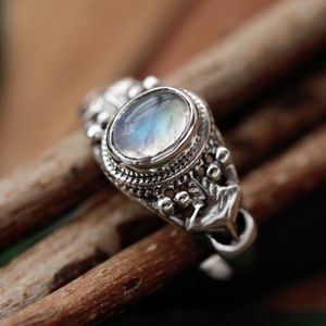 Shop Dixi Zahara Moonstone Sterling Silver Ring